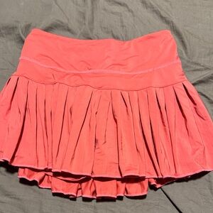 GOLDHINGE Pleated Coral Skirt